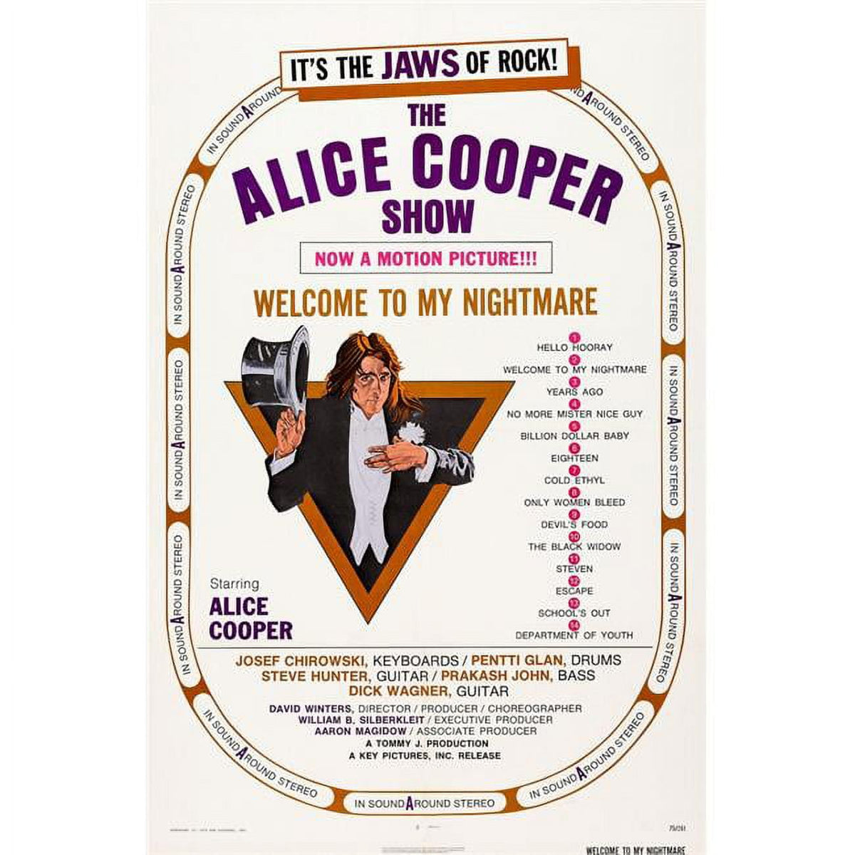 Alice Cooper Welcome to My Nightmare 1975 Movie Poster Print