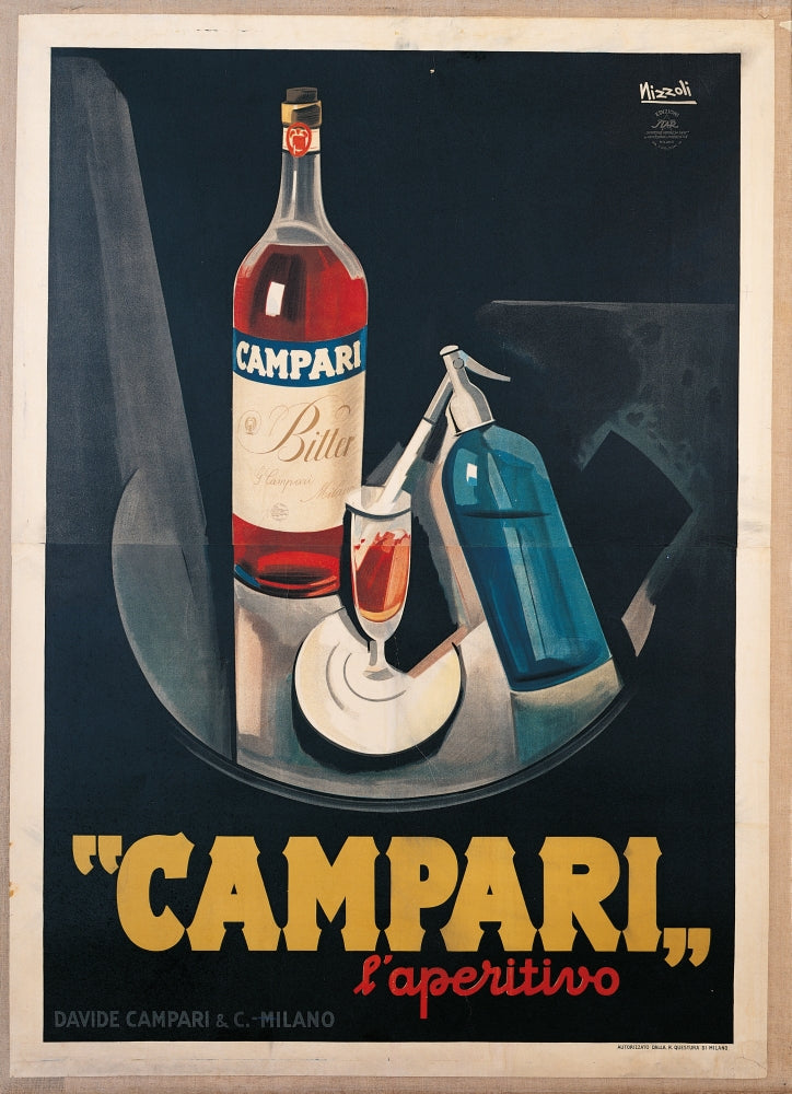 Campari Laperitivo Vintage Advertising Poster Print - 18 x 24