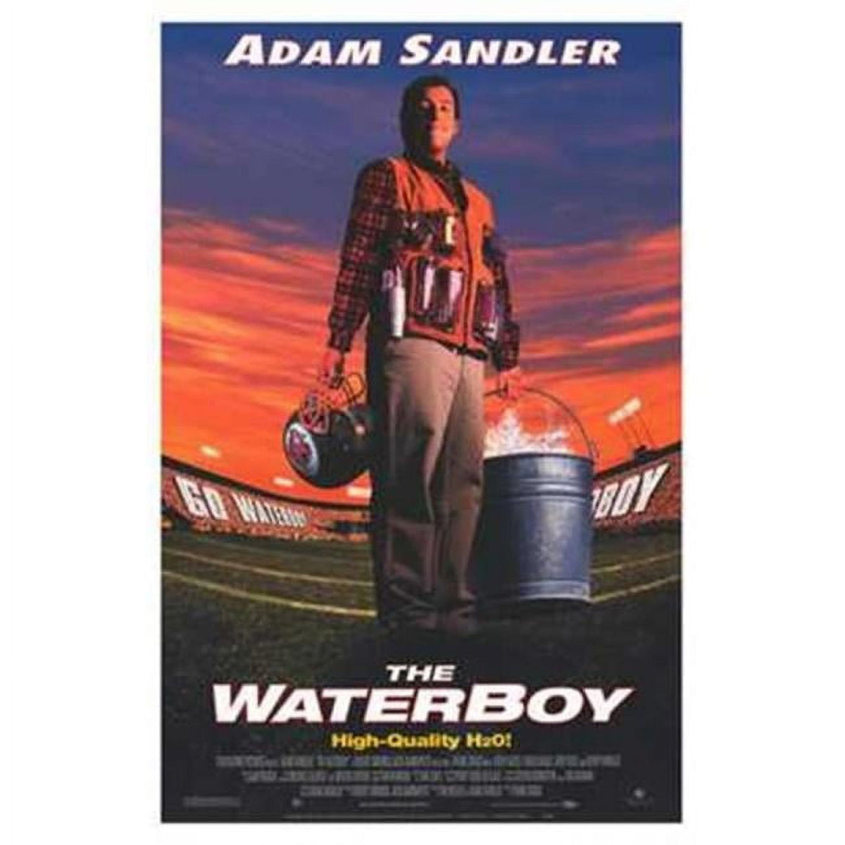 The Waterboy movie poster print in 11x17 size featuring Adam Sandler.