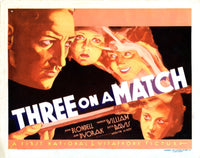 Three On A Match Movie Masterprint Poster featuring Warren William, Joan Blondell, Bette Davis, and Ann Dvorak.