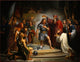 'The Baptism of Clovis' art print by François-Louis Dejuinne showcasing historical significance.
