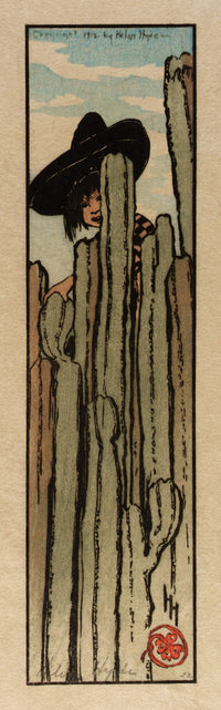 'Over the Garden Wall' Poster Print by Helen Hyde - 1912 Artwork