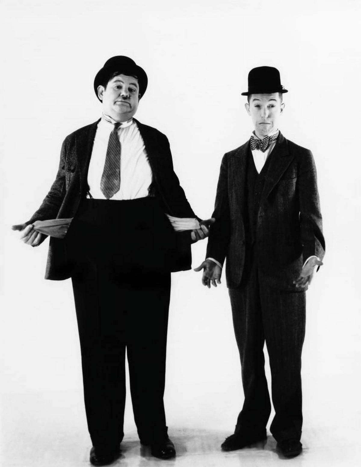 Laurel and Hardy 1930s photo poster print - vintage film art