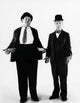 Laurel and Hardy 1930s photo poster print - vintage film art