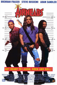 Airheads Movie Poster Print featuring iconic comedy artwork