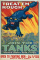 Join the Tanks United States Tank Corps (1917) Poster Print by August William Hutaf