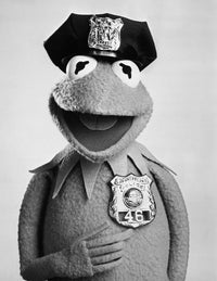 Muppets in Police Outfit Portrait Photo Print - Fun Decor