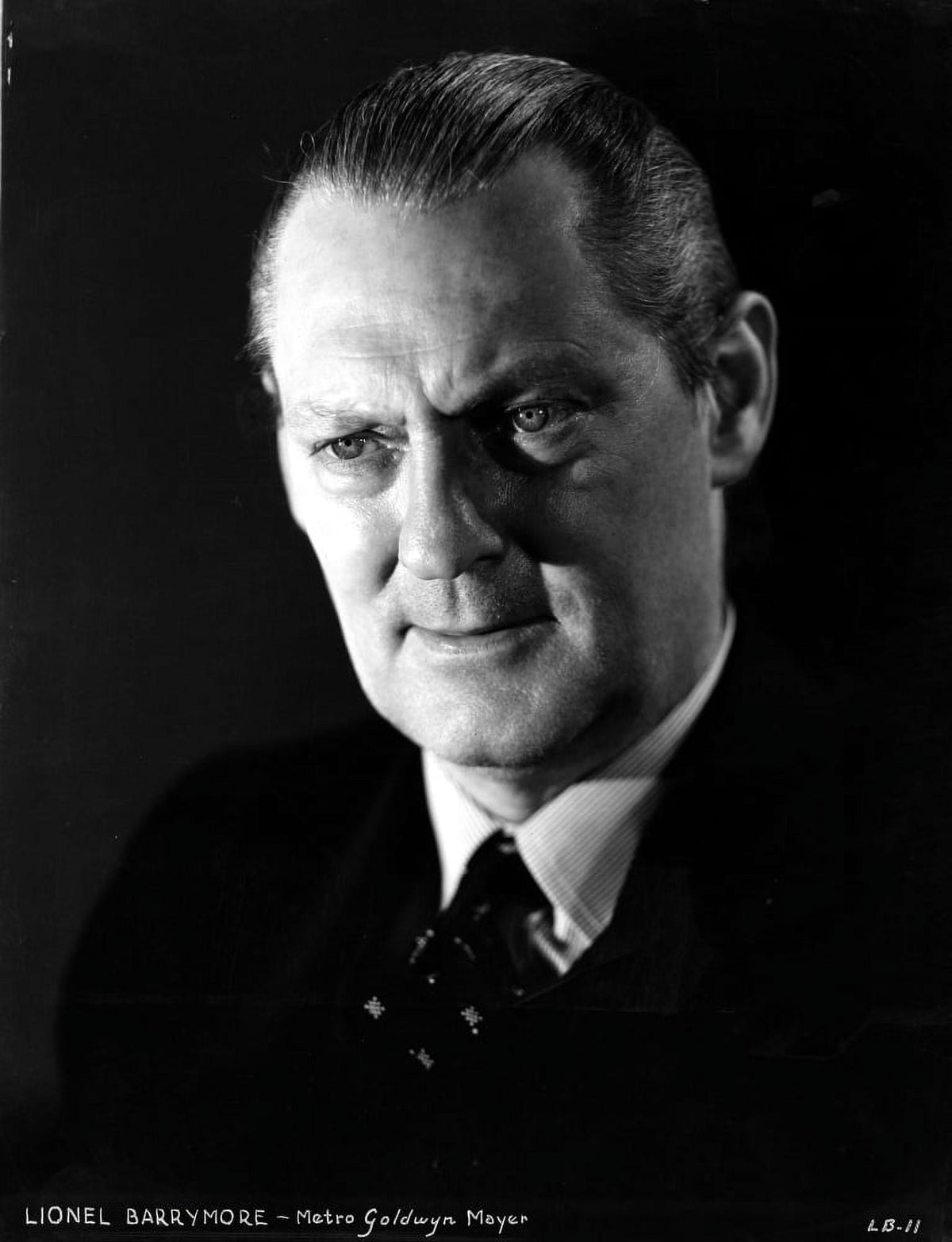 Lionel Barrymore classic photo print available in multiple sizes.