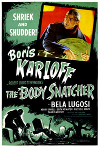 The Body Snatcher movie masterprint poster featuring Boris Karloff, 1945.