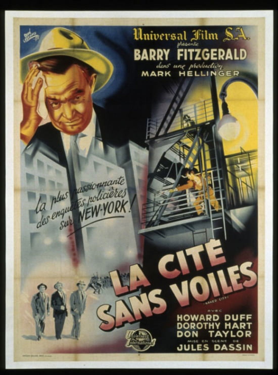 The Naked City Movie Poster 11x17 print showcasing classic film art.