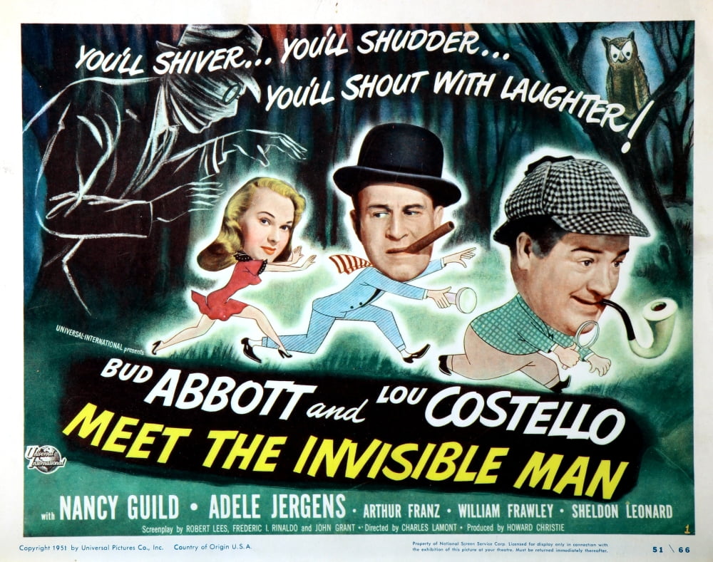 Abbott and Costello Meet The Invisible Man Still Poster Print 10x8