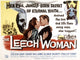 The Leech Woman movie masterprint featuring Coleen Gray and Grant Williams in a vintage style.