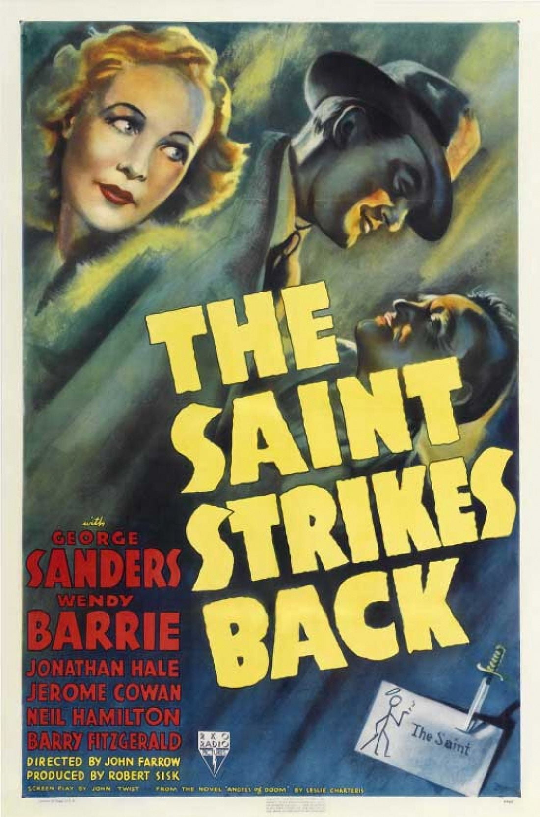 The Saint Strikes Back Movie Poster 11x17 - Premium quality print