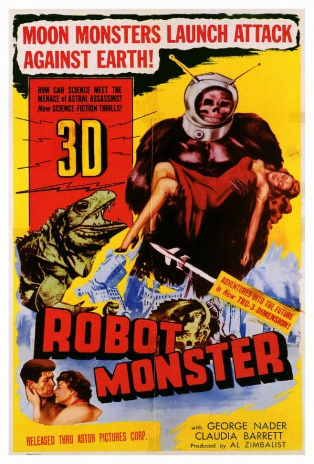 Robot Monster Movie Poster Print in 27x40 size