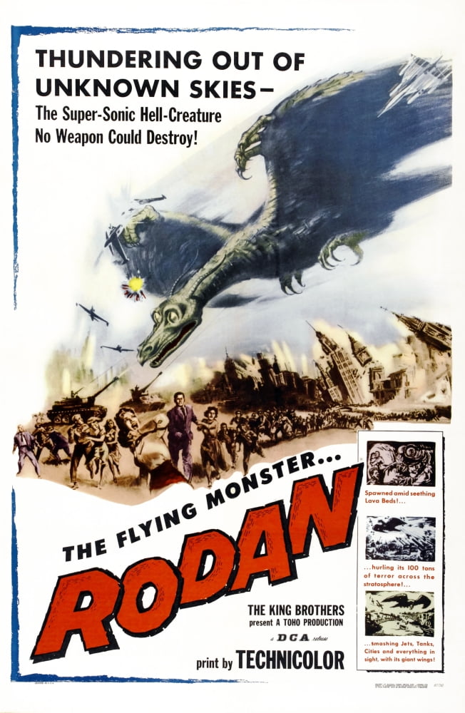 Rodan 1957 Art Movie Masterprint Poster Print 11x17