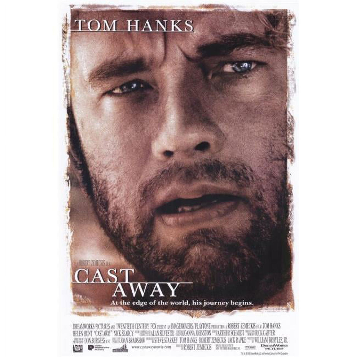 Cast Away Movie Poster Print featuring iconic survival imagery.