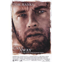 Cast Away Movie Poster Print featuring iconic survival imagery.