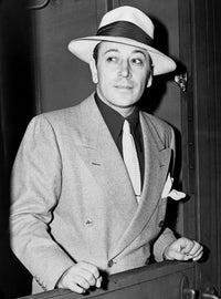 George Raft arriving by train in New York vintage poster print