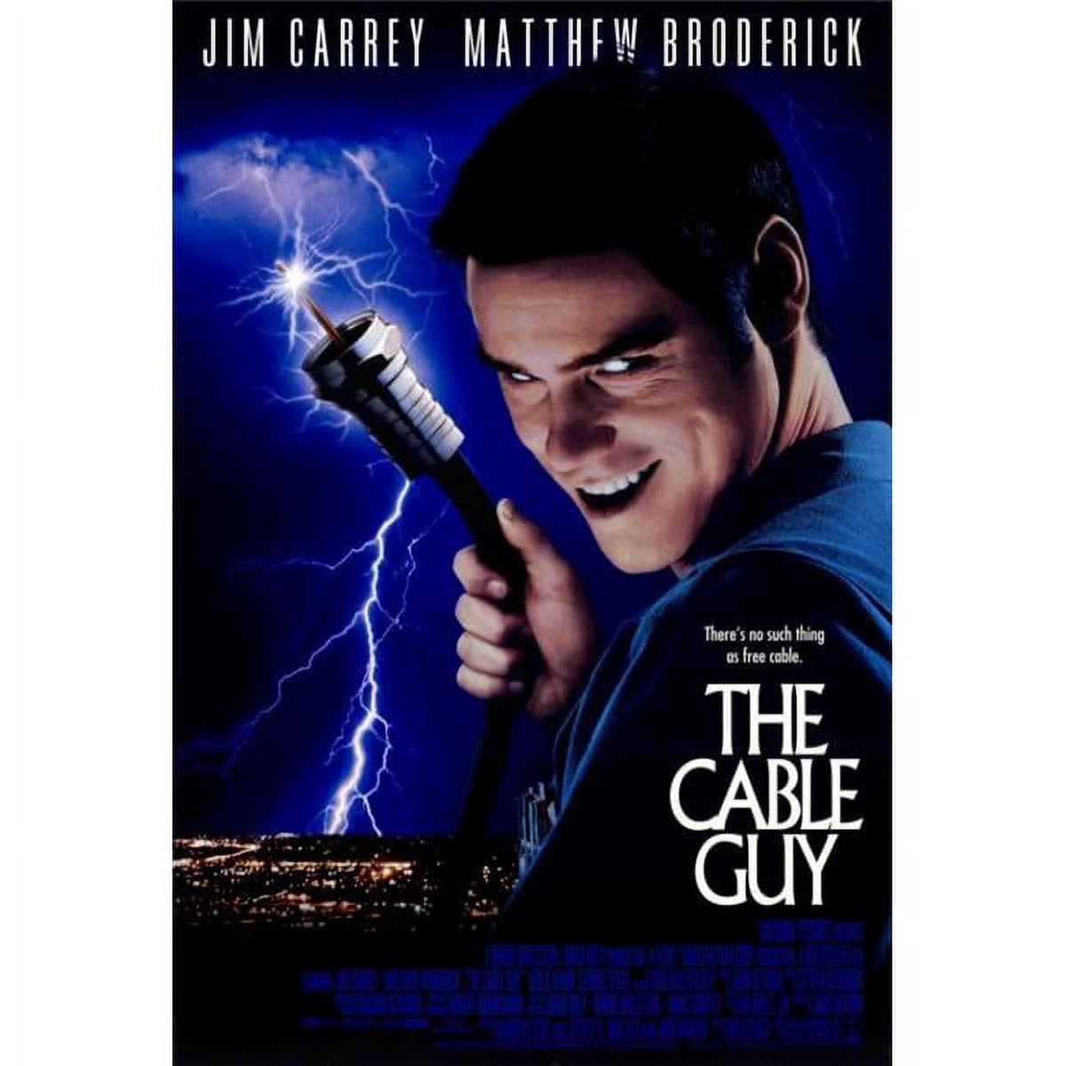 The Cable Guy movie poster print 27x40 featuring Jim Carrey
