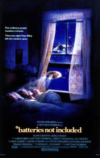 Batteries Not Included movie poster 11x17 print showcasing whimsical extraterrestrial adventure.