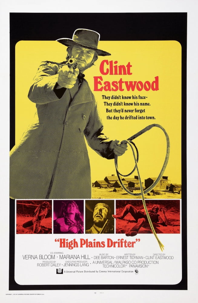 High Plains Drifter 1973 Movie Poster Print 11x17