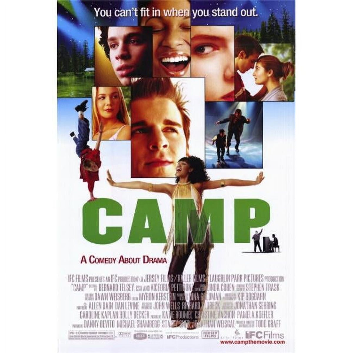Camp Movie Poster Print in vibrant colors for movie enthusiasts.
