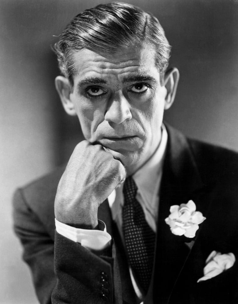 Boris Karloff 1930s photo poster print, vintage film decor.