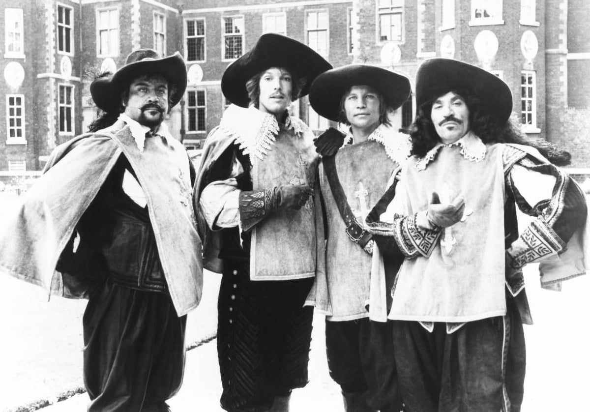The Four Musketeers movie still poster print in multiple sizes.