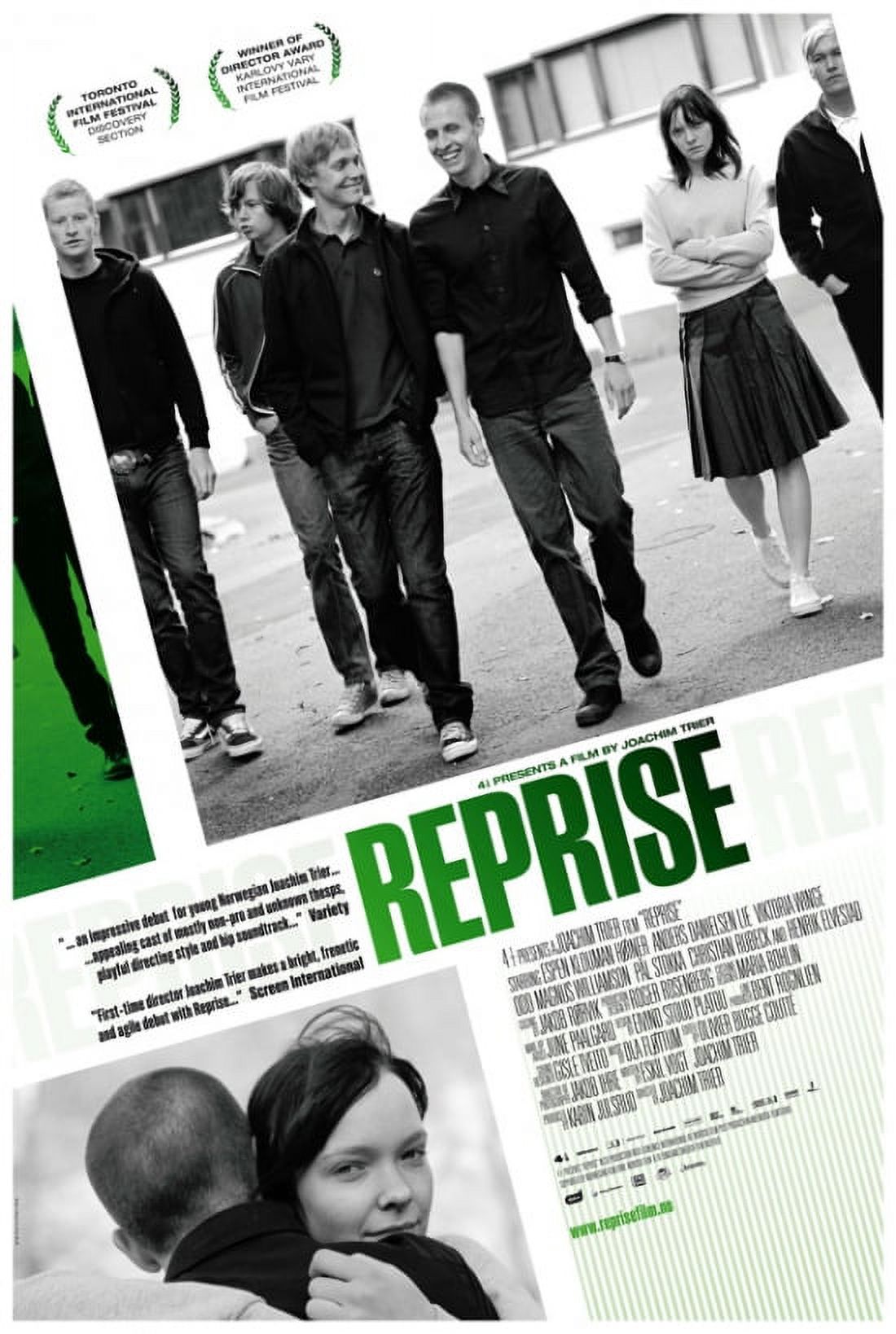Reprise Movie Poster 11x17 print featuring vibrant colors and cinematic imagery.