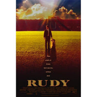 Rudy Movie Poster Print - 27x40 showcasing an inspiring sports story.