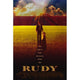 Rudy Movie Poster Print - 27x40 showcasing an inspiring sports story.