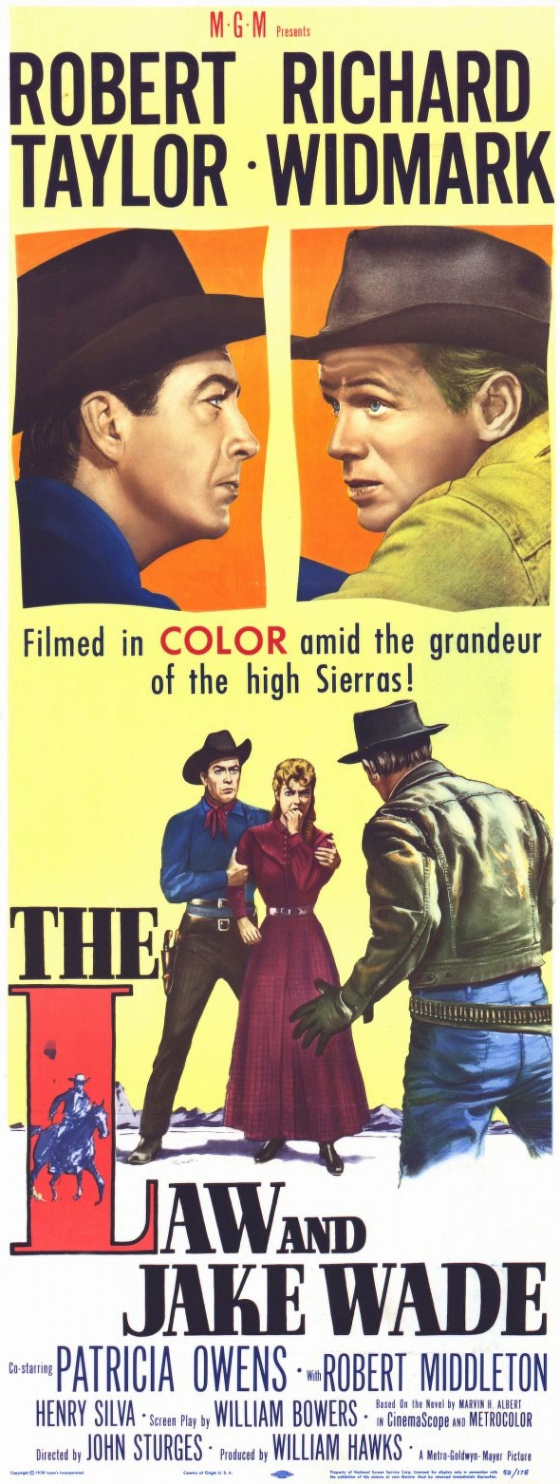 The Law and Jake Wade movie poster - 11x17 print