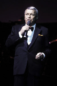 Frank Sinatra performing live on stage at Radio City Music Hall photo print
