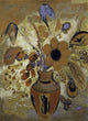 Etruscan Vase with Flowers Fine Art Print showcasing intricate details and vibrant colors.