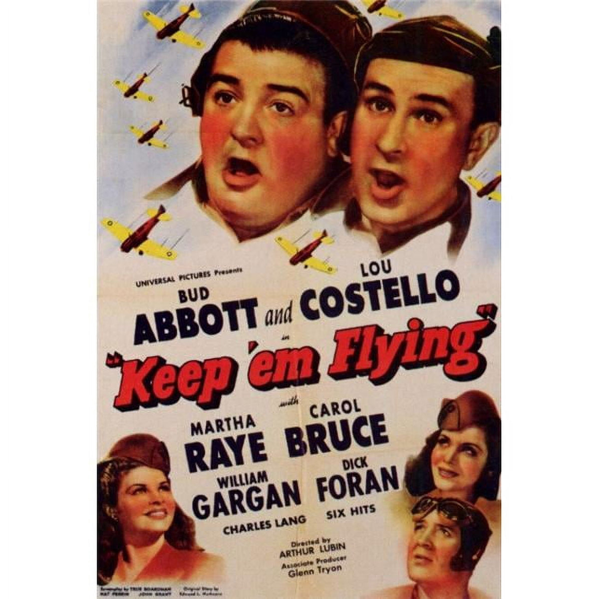 'Keep 'Em Flying' movie poster print in 27x40 size.