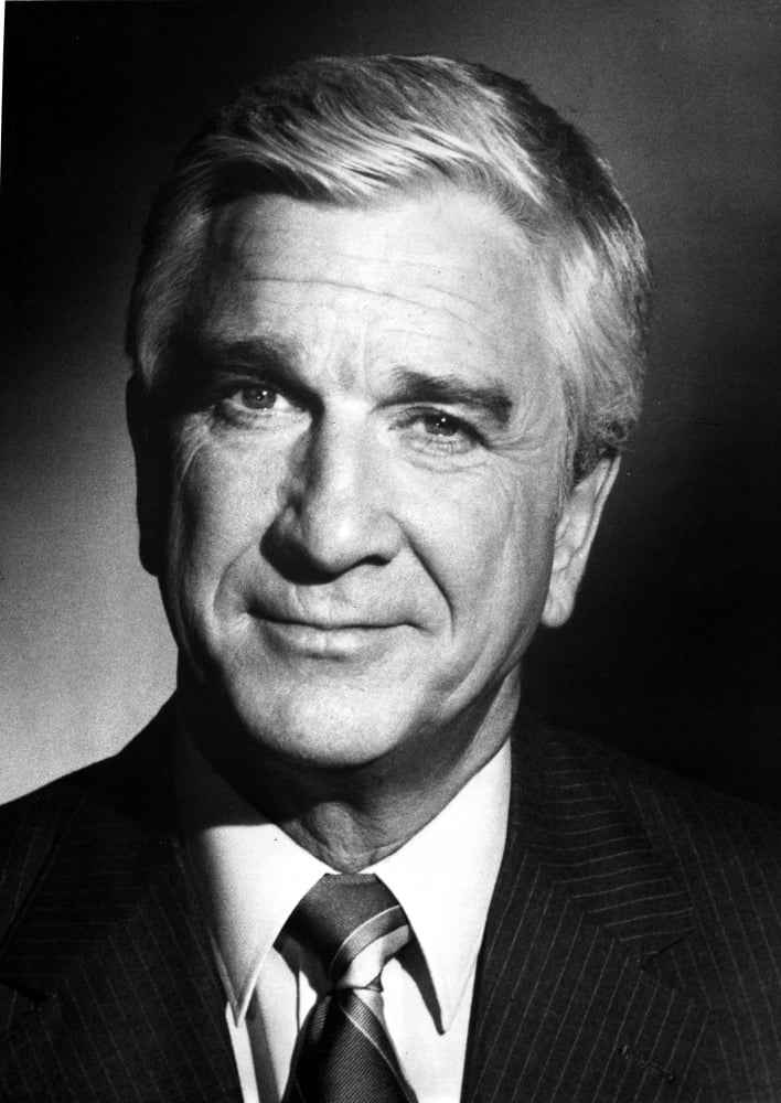 Leslie Nielsen classic photo print, available in 8x10 and 16x20 sizes.