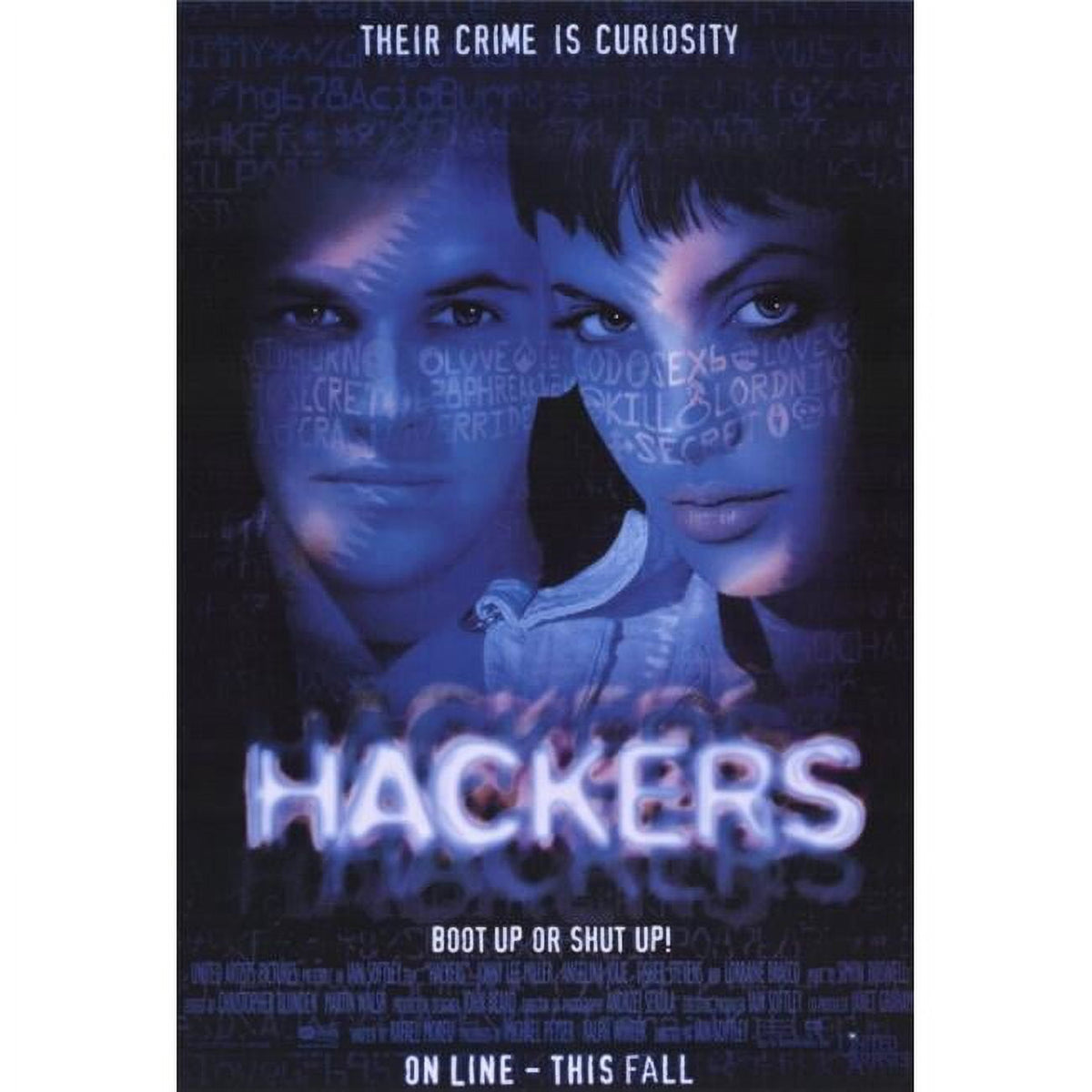 Hackers Movie Poster Print - 27x40 size featuring vibrant imagery.