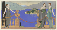 Isola Bella Evening Gowns by Redfern (1914) poster print by George Barbier.