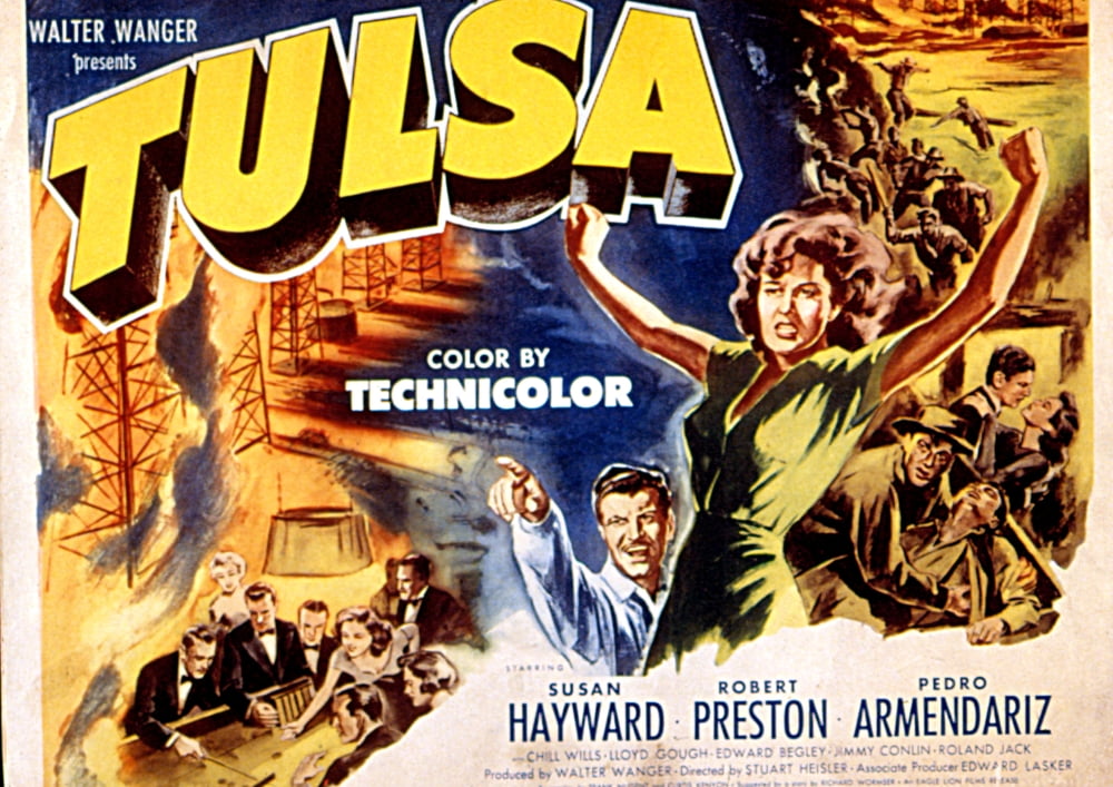 Tulsa Movie Masterprint Poster featuring Robert Preston and Susan Hayward - 14x11