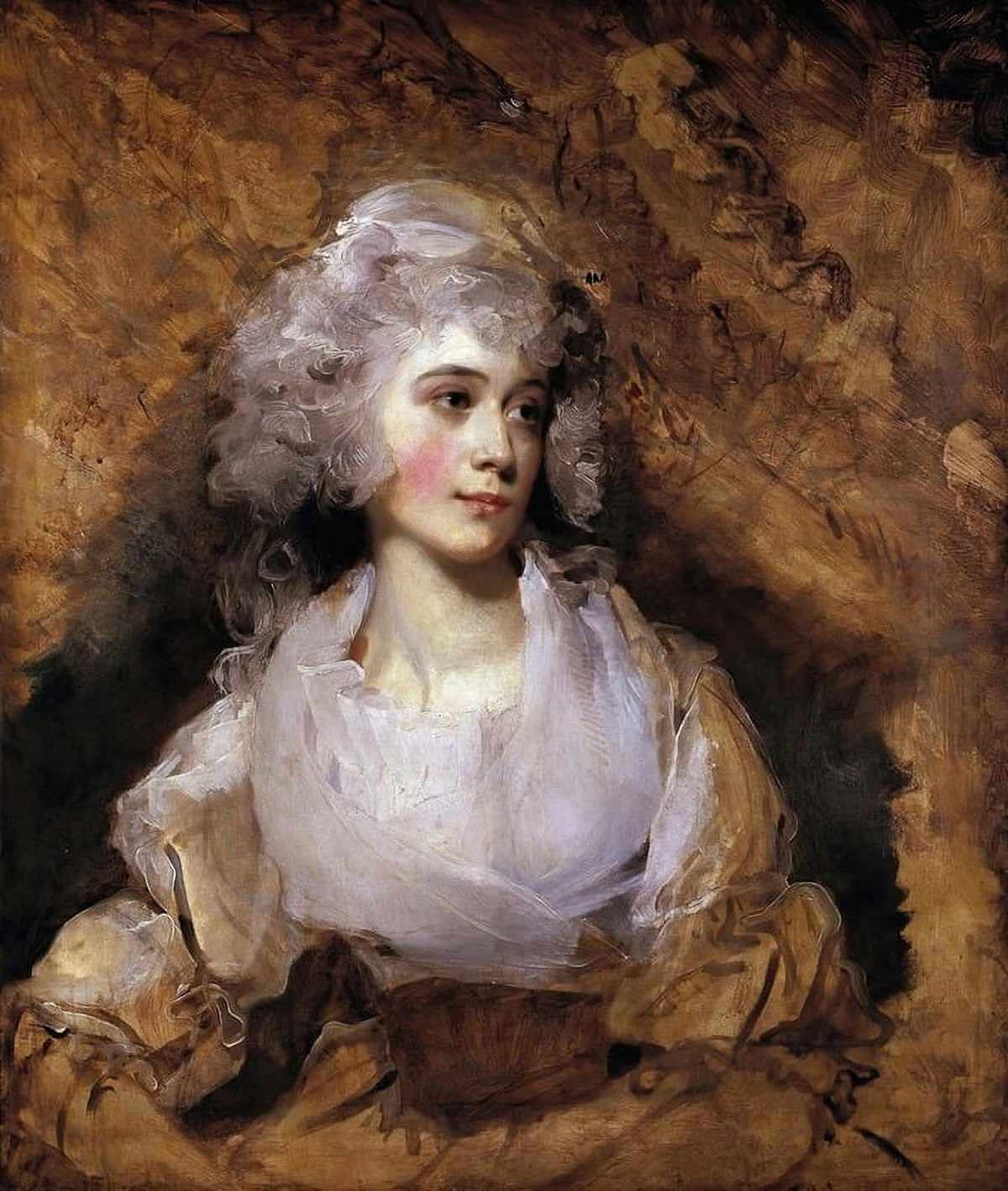 Portrait of a Lady Art Print by Sir Thomas Lawrence, 1790s style