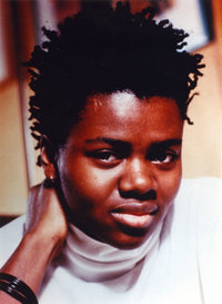 Tracy Chapman portrait photo print in white shirt