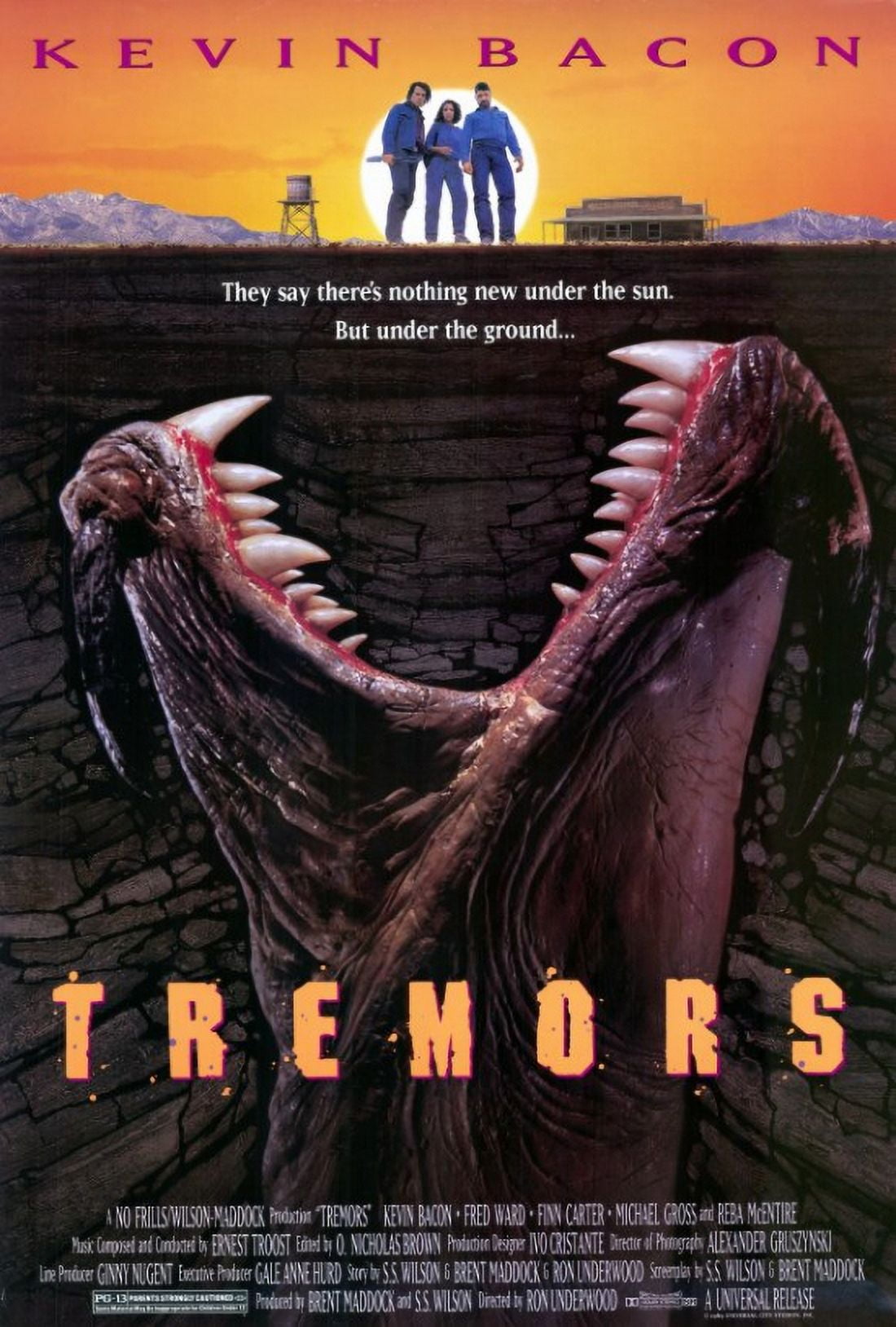 Tremors Movie Poster 11x17 print featuring iconic film imagery.