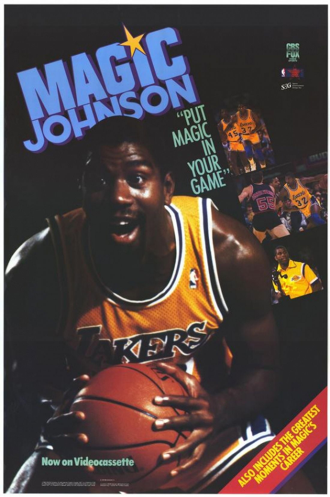Magic Johnson movie poster 11x17 print showcasing basketball legend.