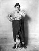 Fatty Arbuckle whistling photo print capturing the charm of silent film's iconic star.