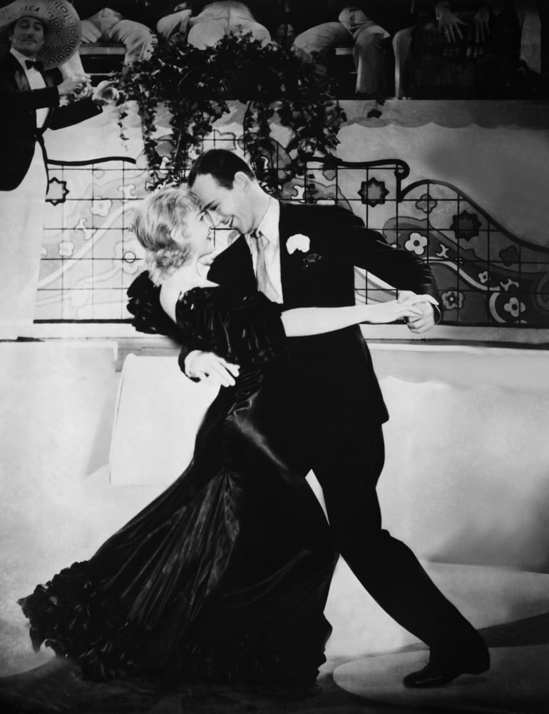 Flying Down To Rio photo print featuring Ginger Rogers and Fred Astaire dancing the Carioca.