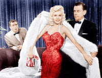 The Girl Can't Help It movie poster print featuring Jayne Mansfield and Tom Ewell from the 1956 classic.