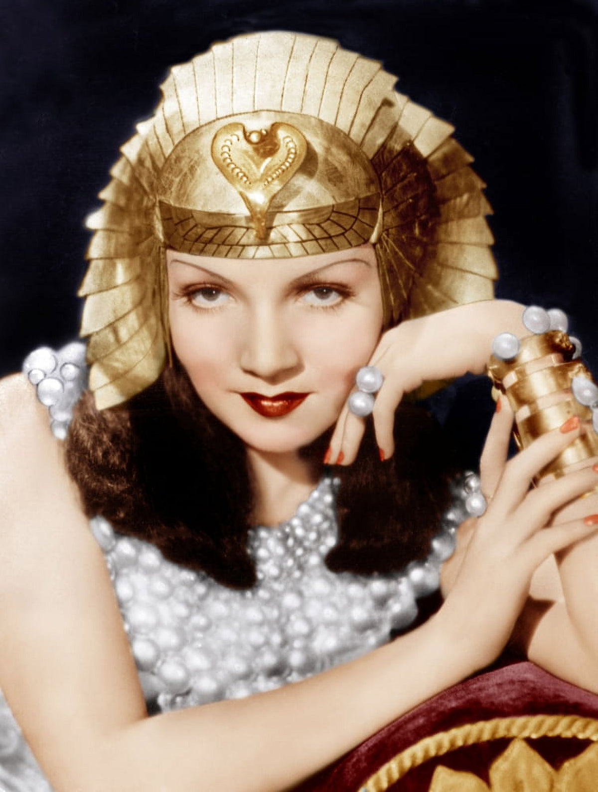 Cleopatra photo print featuring Claudette Colbert from 1934.