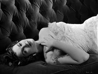Barbara Hale Lying on a Couch Photo Print
