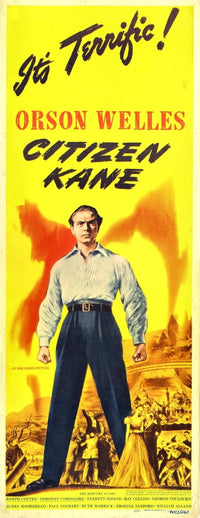 Citizen Kane Movie Poster Masterprint featuring Orson Welles - classic film art.