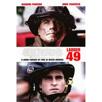 Ladder 49 Movie Poster Print featuring dynamic firefighting imagery.
